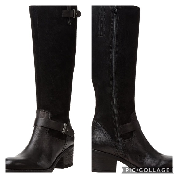 Clarks Shoes - HP🎉CLARKS BLACK MOJITA CRUSH LEATHER 10 BOOTS